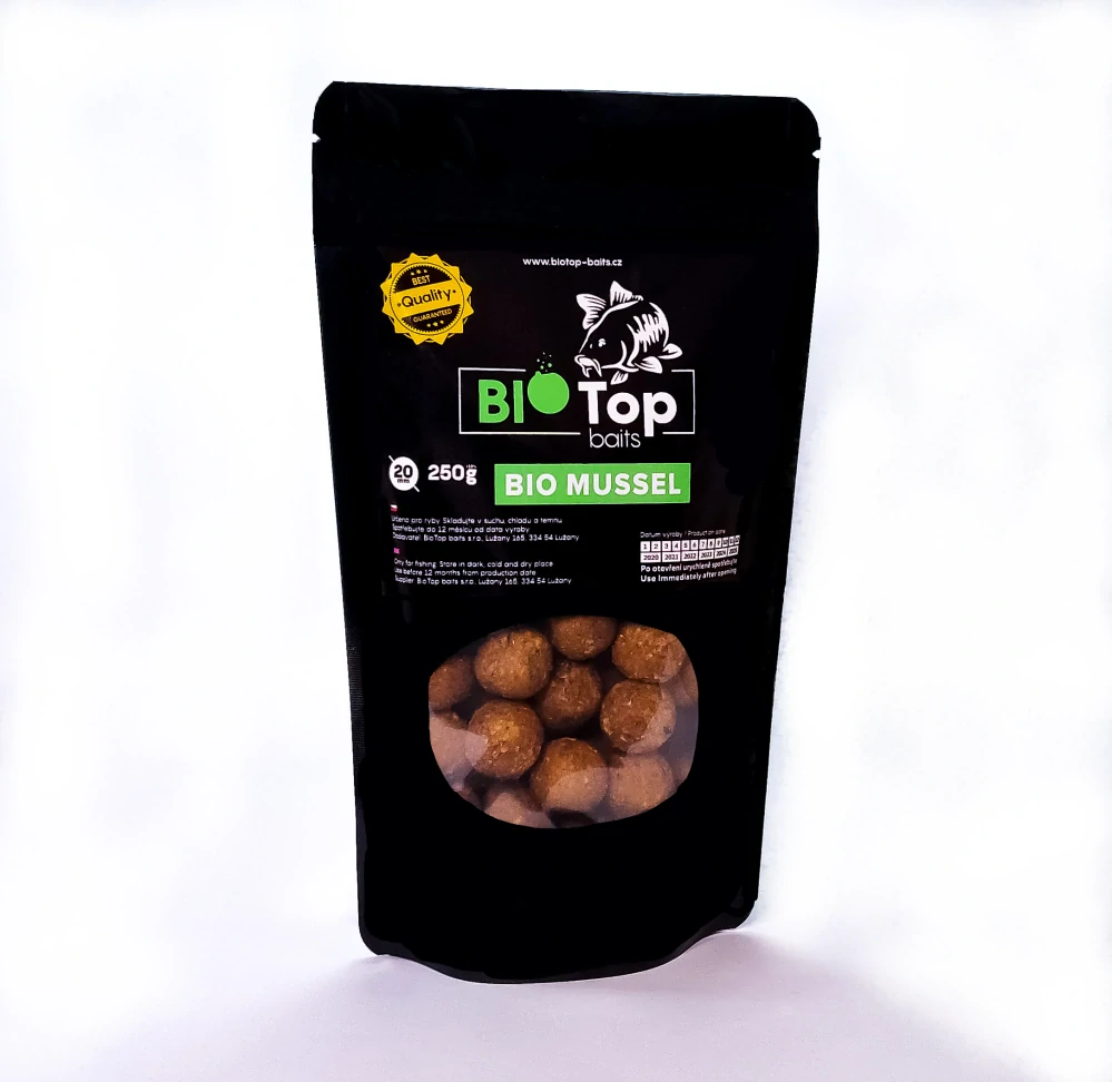 Boilies BioMussel (Mušle / Seafood / Hmyz) 