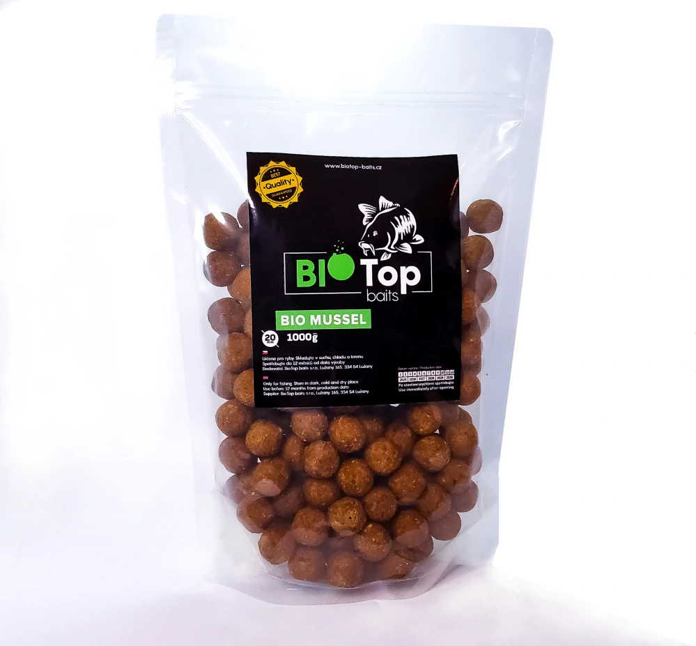 Boilies BioMussel (Mušle / Seafood / Hmyz) 